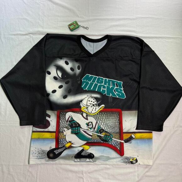 Vintage 90’s Mighty Ducks Disney / CCM Hockey Jersey - L - Picture 3 of 6